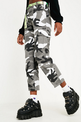 grey camo trousers