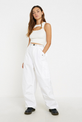 urban outfitters white cargo pants