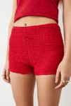 Thumbnail View 1: Archive At UO Red Lace Bloomer Shorts