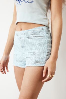 Archive At UO – Bloomer-Shorts aus Spitze in Blau