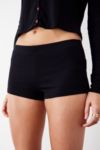 Thumbnail View 1: Archive At UO Black Ribbed Micro Shorts