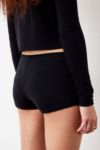 Thumbnail View 4: Archive At UO Black Ribbed Micro Shorts