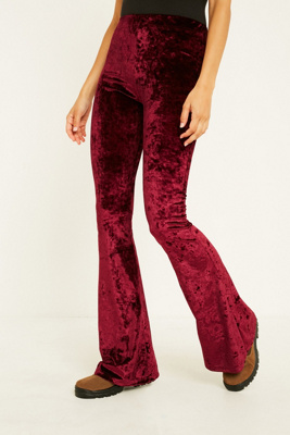 urban outfitters velvet flares
