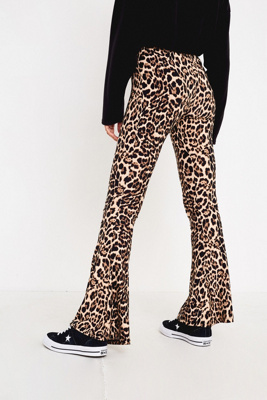 leopard print trousers urban outfitters