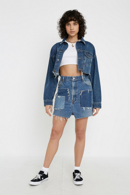 levi denim skirt urban outfitters