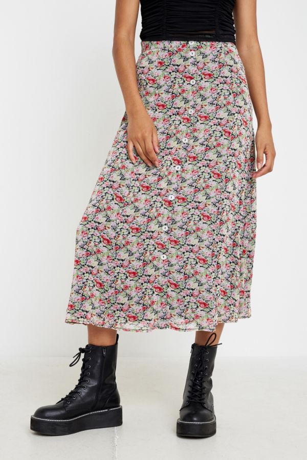 Urban Renewal Inspired By Vintage Lyla Floral Midi Skirt | Urban ...