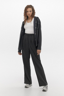 urban outfitters black and white checkered pants