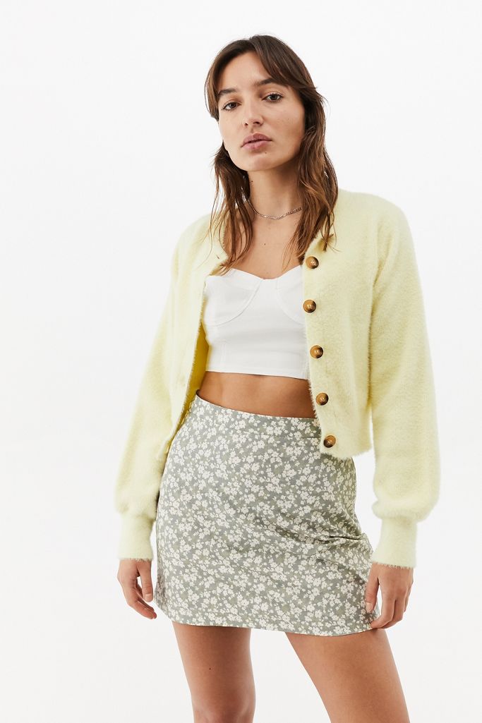 Urban Outfitters Archive Green Floral Pelmet Skirt | Urban ...