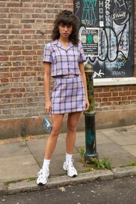 plaid mini skirt urban outfitters