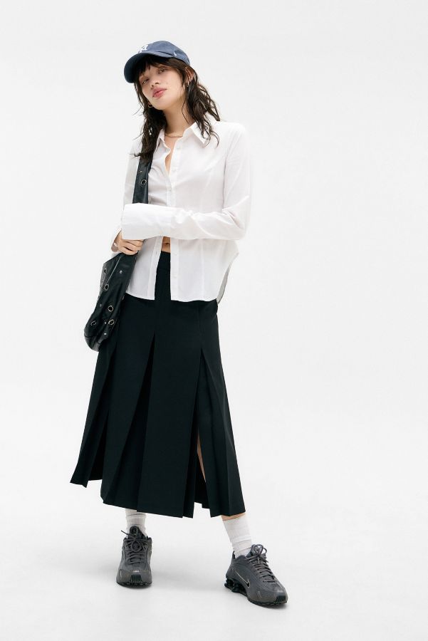 Slide View: 2: Archive At UO Merrill Pleated Midi Skirt