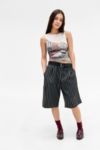 Thumbnail View 2: Archive Chez UO Shorts Taille Basse à Rayures Noires