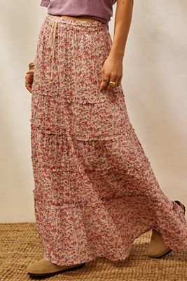 Archive At UO Floral Maxi Skirt