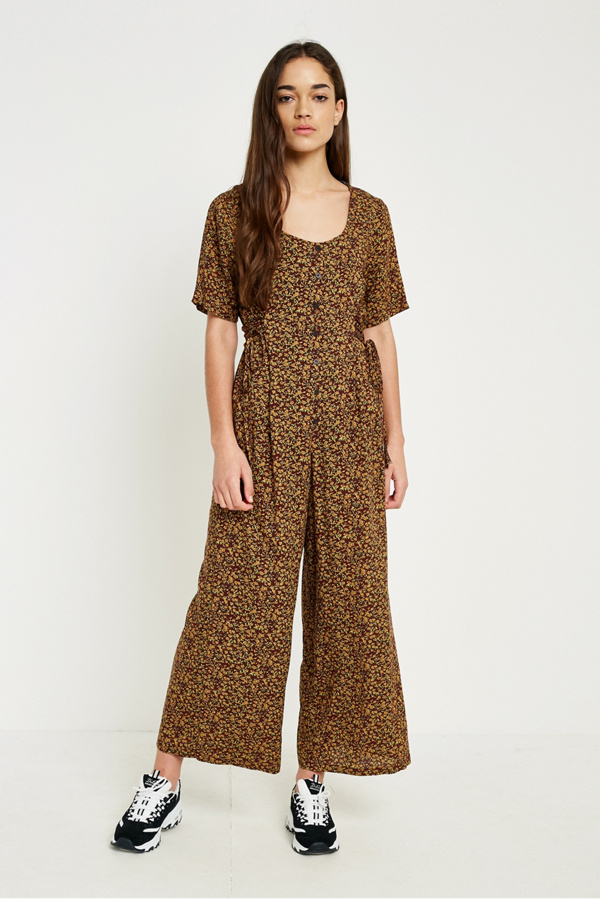 Urban Renewal Vintage Remnants Ditsy Floral Jumpsuit Urban Outfitters UK