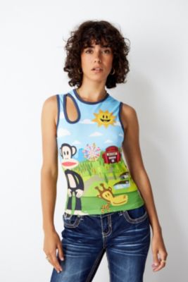 Top Paul Frank con Cortes de Archive At UO