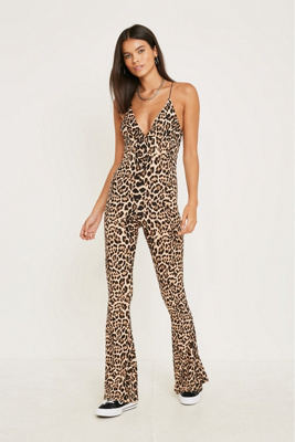 urban outfitters leopard jumpsuit