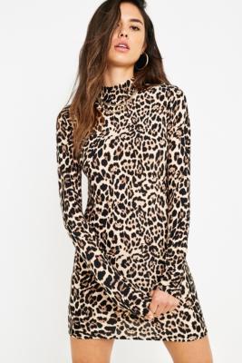 leopard dress urban outfitters