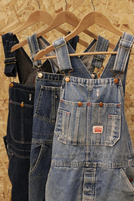 vintage denim dungarees