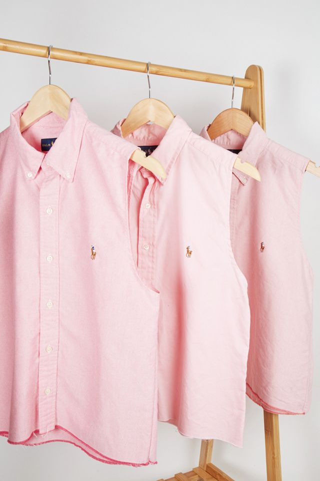 Urban Renewal Remade From Vintage Pink Branded Sleeveless Shirt Urban