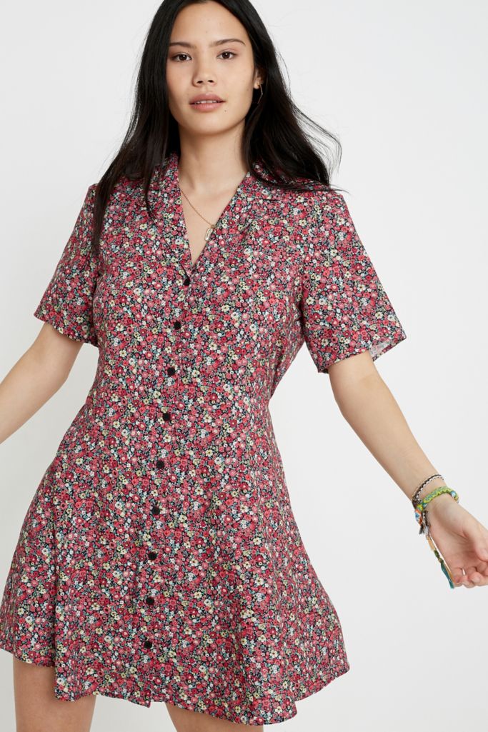 Urban Outfitters Archive Floral Mini Tea Dress | Urban Outfitters UK