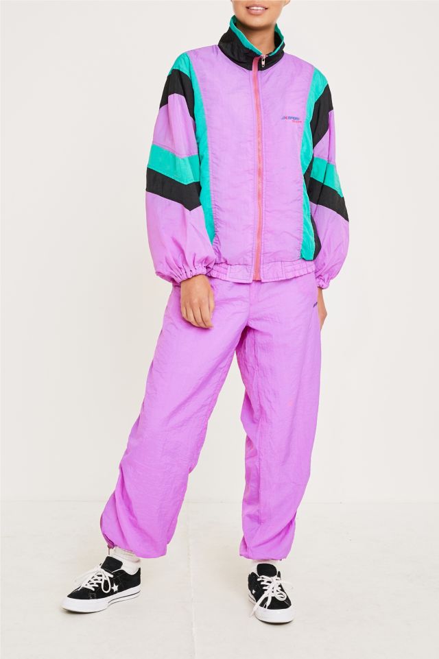 Urban Renewal Vintage One-of-a-Kind Purple and Black Shell Suit | Urban ...