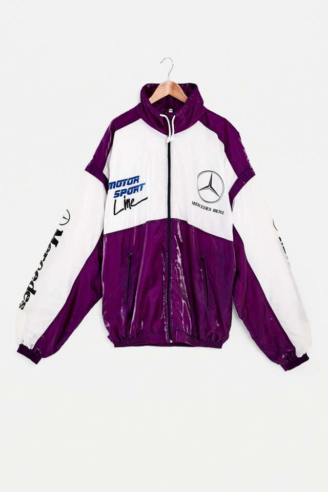 Urban Renewal One Of A Kind Mercedes Benz Purple Jacket Urban Outfitters Uk