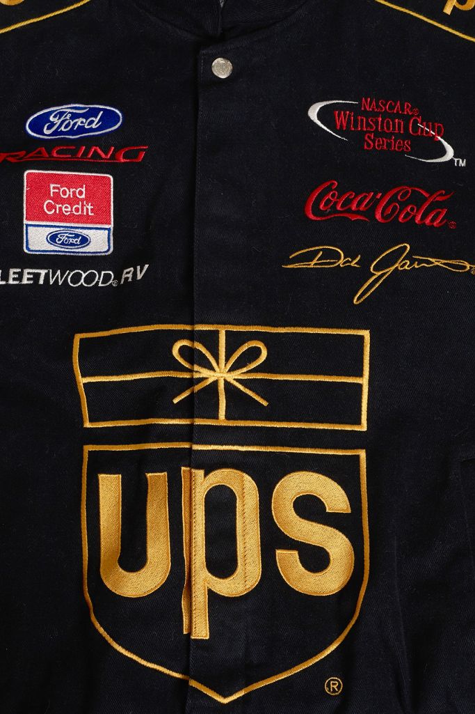 Urban Renewal Vintage One Of A Kind Jacke Ups Nascar In Schwarz Urban Outfitters De