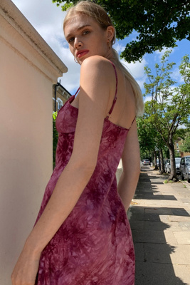 urban outfitters burgundy dress