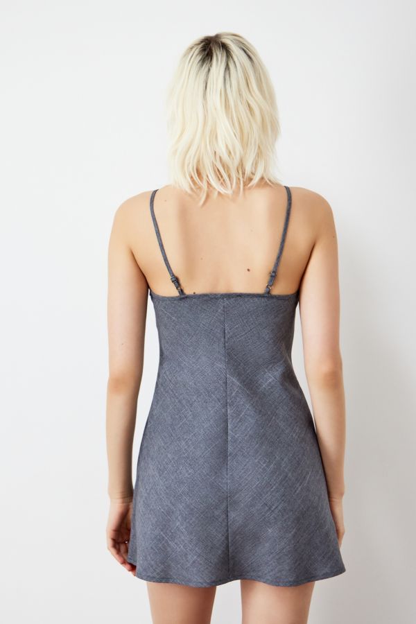 Vista de diapositivas: 5: Archivo en UO Gris jaspeado Jessie Mini vestido