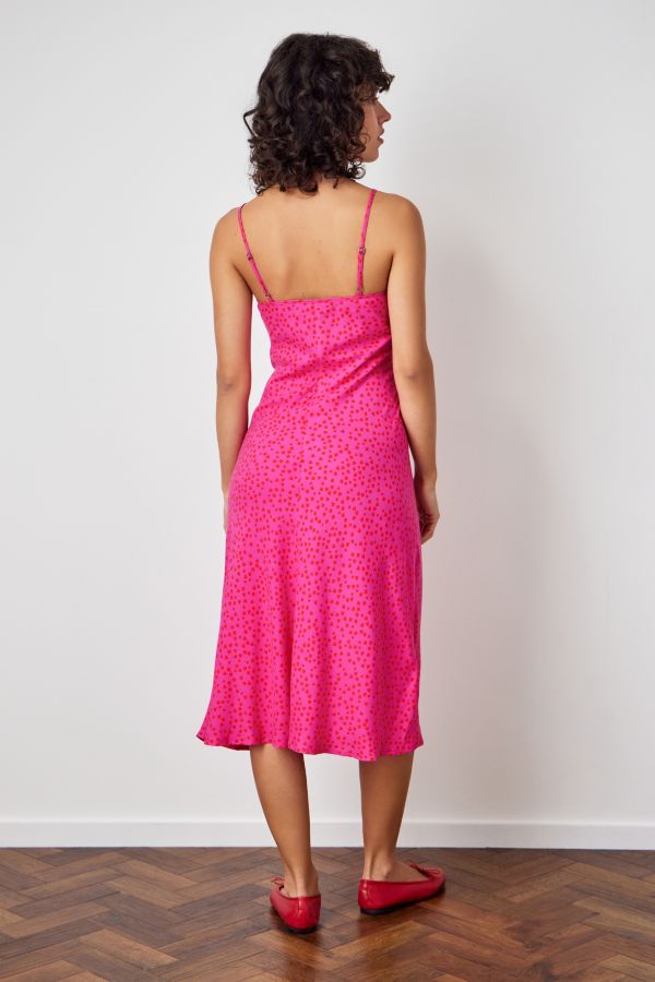 Vista de diapositivas: 4: Archive At UO Vestido Midi Jessie de corazón rosa y rojo