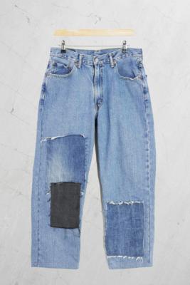 levi's patchwork jeans