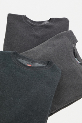 plain grey crew neck sweatshirt