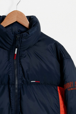 tommy hilfiger puffer jacket urban outfitters