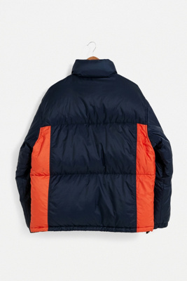 orange and blue tommy hilfiger jacket