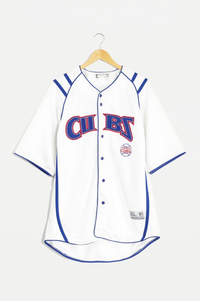 Urban Renewal One Of A Kind Men S Chicago Cubs Jersey Urban Outfitters Uk