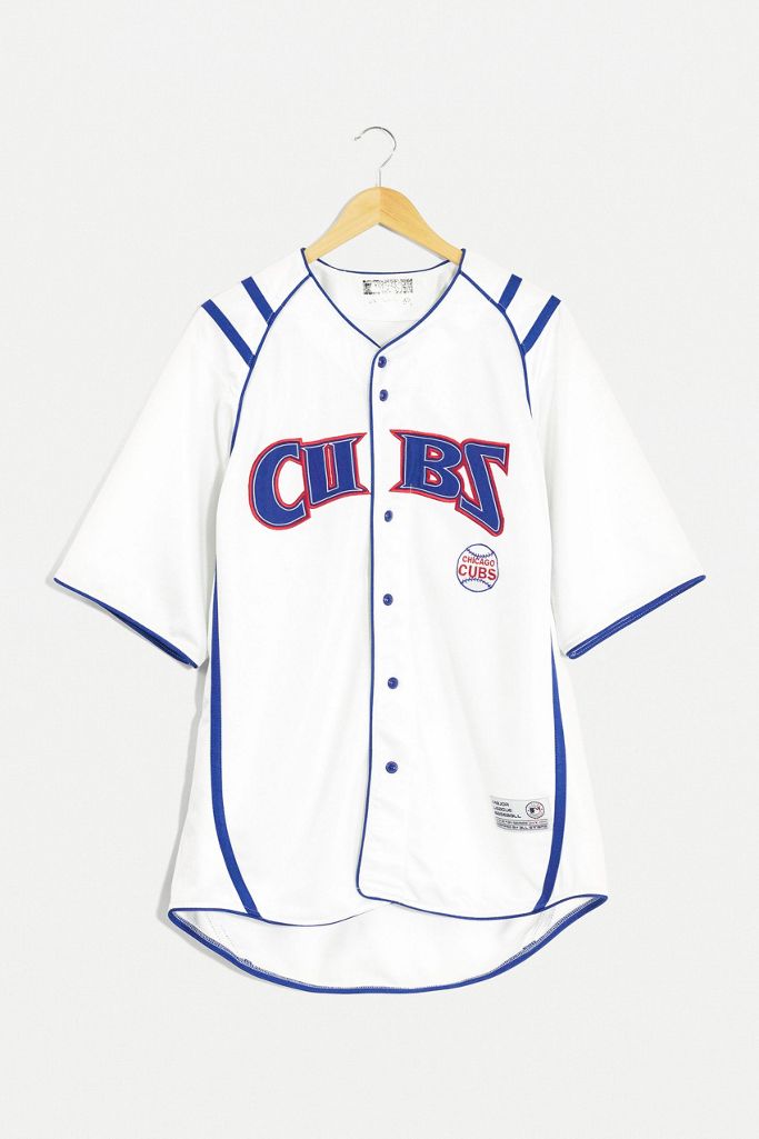 Urban Renewal One Of A Kind Men S Chicago Cubs Jersey Urban Outfitters Uk