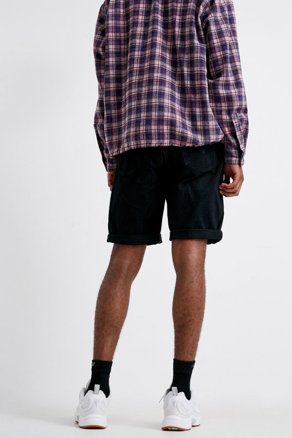 Urban Renewal Vintage Levi’s Black Denim Shorts Urban Outfitters UK