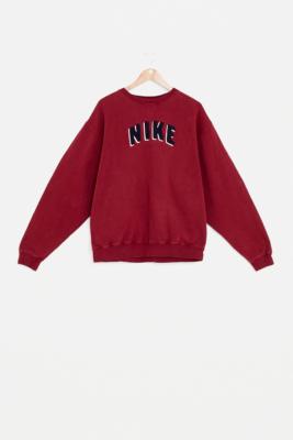 nike burgundy crew neck