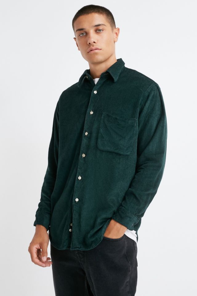 Urban Renewal Vintage Green Corduroy Shirt | Urban Outfitters UK