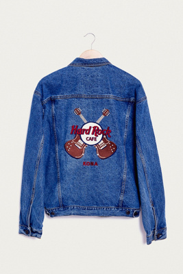 vintage hard rock denim jacket
