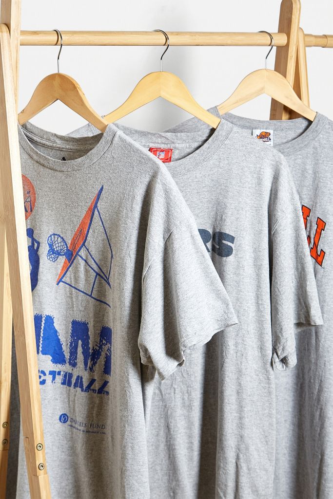 Urban Renewal Vintage Grey Graphic Sports TShirt Urban Outfitters UK