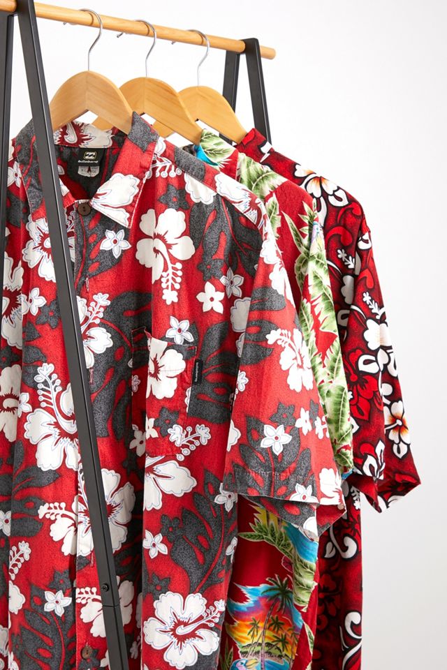 Urban Renewal Vintage Red Hawaiian Shirt Urban Outfitters UK