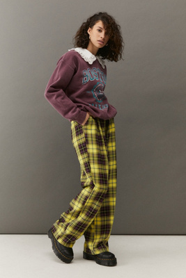 yellow tartan trousers