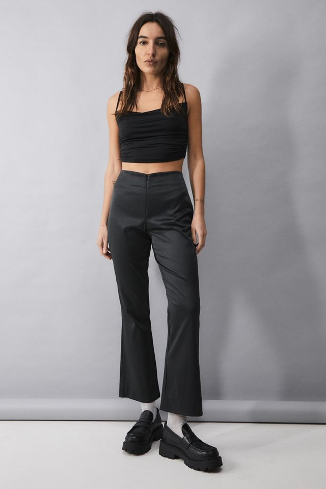 Urban Outfitters Archive Black Kick Flare Trousers Urban Outfitters UK