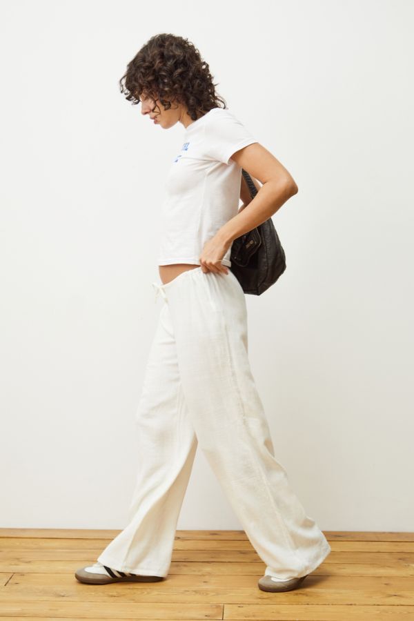 Slide View: 6: Archive At UO - Pantalon en lin Hazel blanc