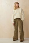 Thumbnail View 1: Pantalons Taille Basse Ash en Velours Côtelé Olive Archive At UO