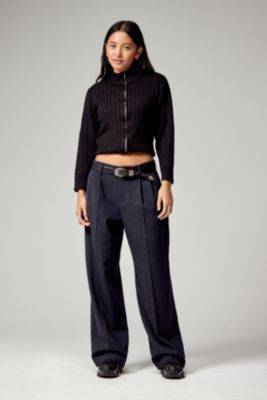 Urban Renewal Navy Pinstripe Ash Trousers