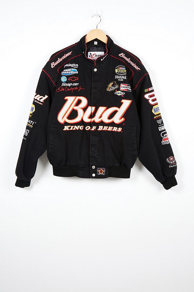 Urban Renewal One-Of-A-Kind Budweiser Embroidered Nascar Racing Jacket ...