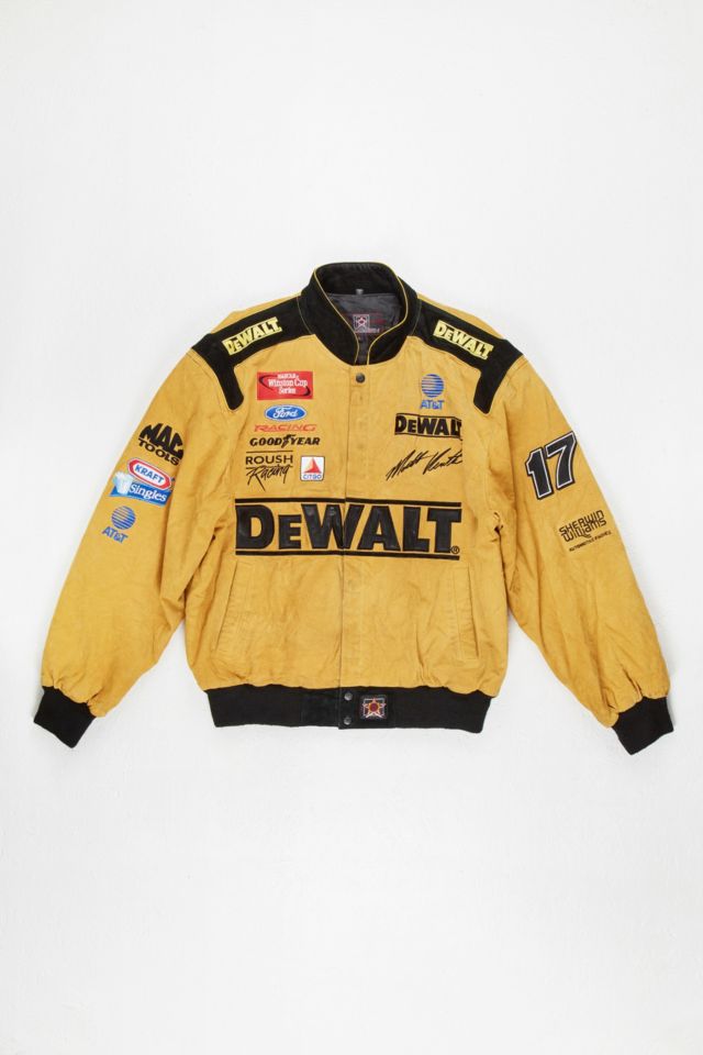 Urban Renewal One-Of-A-Kind Vintage Yellow DeWalt Racing Jacket | Urban ...