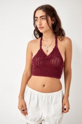 Urban Renewal Vintage Rojo Crochet Cami Top