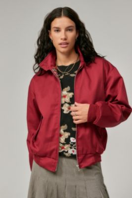 Urban Renewal Deadstock Burgundy Harrington Jacket